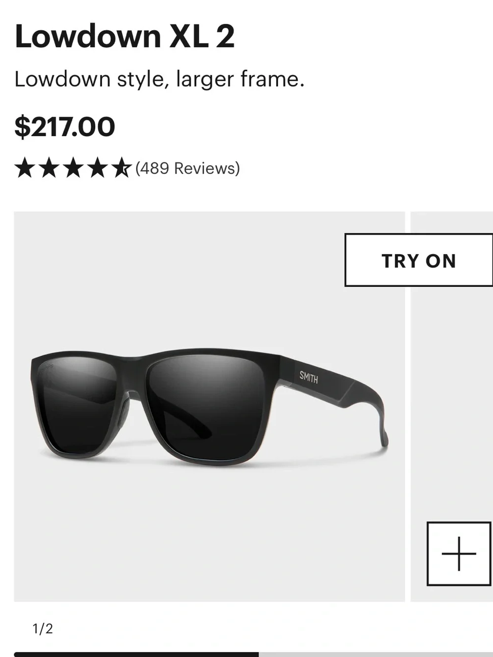 Smith Optics Lowdown XL 2 Matte Black | ChromaPop Polarized Black